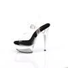 Pleaser - EXCITE608 Sandale à bride à la cheville - Noir/Transparent Product image